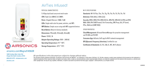 Airties 4960R Wifi 6 Mesh Router