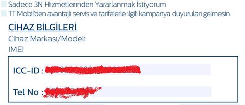 TT. sözleşmede imei detayı
