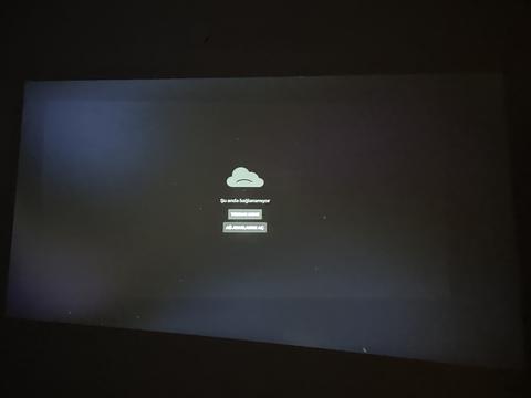 Projeksiyon siyah ekranda renk değişimi