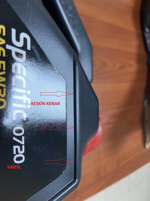 MOTUL SPECIFIC RN 0720 SAHTE VE ORJİNAL YAĞ BİDONU ARASINDAKİ FARKLAR