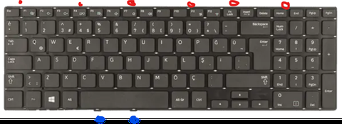 Samsung NP450tr07 laptop klavye değişimi hk yardım