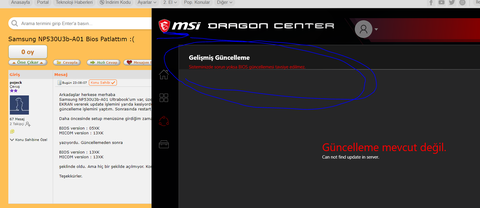 Samsung NP530U3b-A01 Bios Patlattım :(