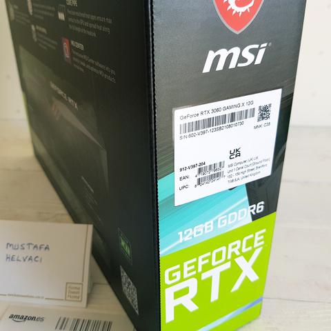 Hepsi Sıfır ASUS Rog Strix 3060 OC >>  MSI 3060 Gaming X 12G >>  ZOTAC 3060 Twin Edge OC