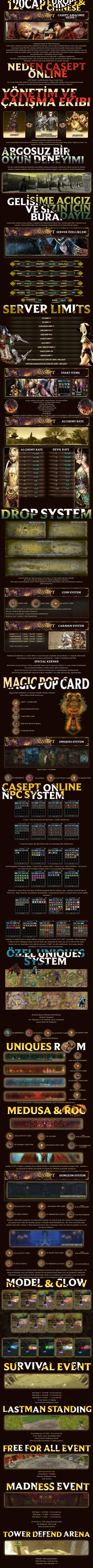 Casept Online | 120 Cap EU&CH | Emek Server & Silk System | Coin System | HOTAN FTW 7.500 TL