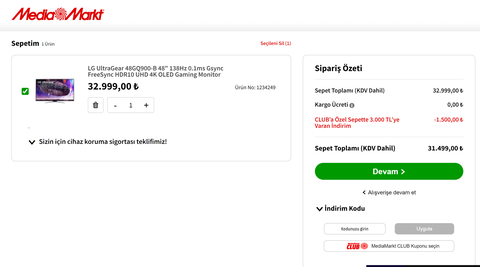 LG UltraGear 48GQ900-B 48" 138Hz 0.1ms Gsync FreeSync HDR10 UHD 4K OLED Gaming Monitor