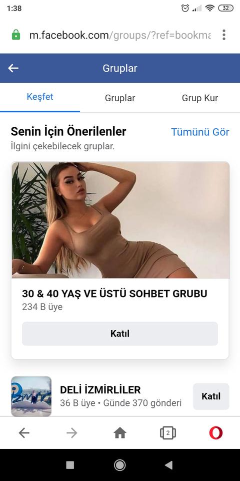 Önerilen grupları kapatma