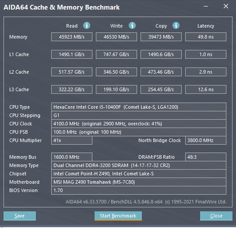 CL14 3600mhz RAM OC Değerlerim