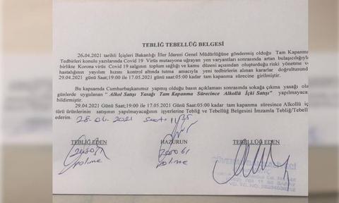 Barış Yarkadaş tekel bayilerine imzalatılan belgeyi paylaştı