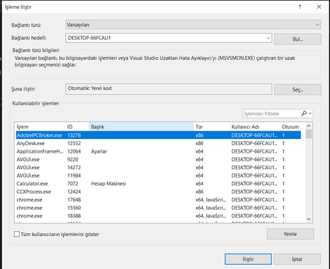 Microsoft Visual Studio Çözülemeyen Sorun