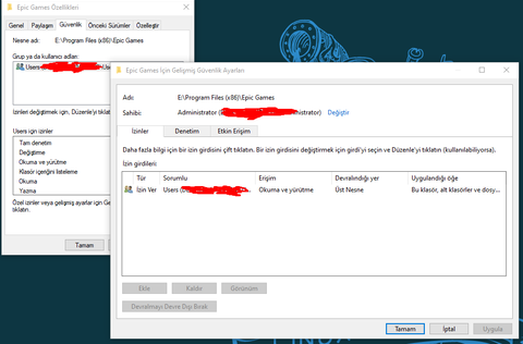 Epic games i silemiyorum ?