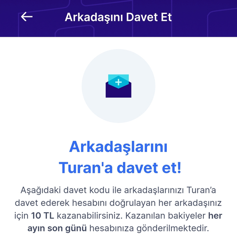 Turan Airdrop - Her Ref 10₺