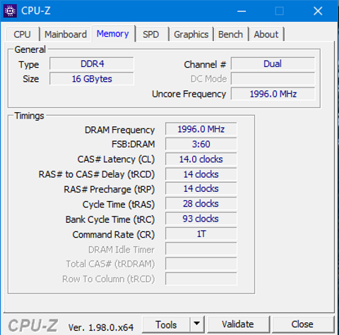 Ryzen 5750G - RAM Sonuçları