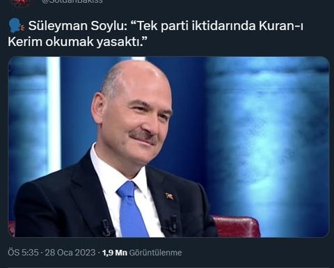 SÜLEYMAN SOYLUNUN YAPTIĞI SUÇ DEĞİL Mİ?