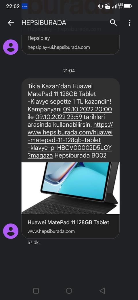 Hepsiburada Tıkla Kazan'dan 1TL tablet kazandım, alamıyorum/vermiyorlar :)