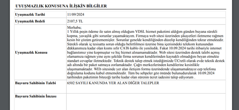 COMNET TÜKETİCİ HAKEM HEYETİ KARARI-ÜCRET İADESİ