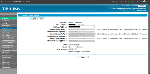 TP-LINK EX20 AX1800 TURK TELEKOM YENİ AX MODEM