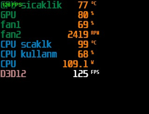 Sıcaklık sorunu için yardım