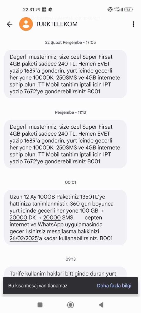 TURK TELEKOM YILLIK 100 GB 1800 TL [ANA KONU]