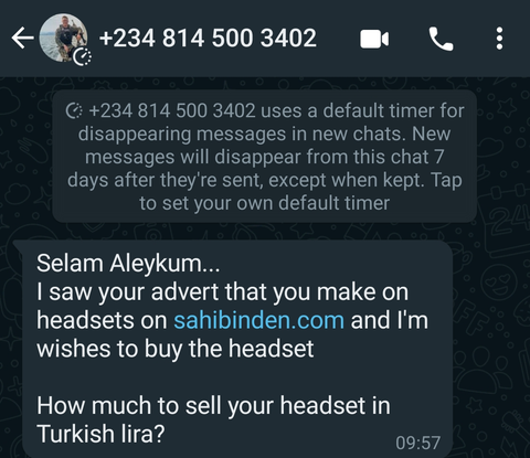 +234 807 968 63 22  ! NİJERYALI DOLANDIRICILAR TEKRAR İŞ BAŞINDA ! ( BAŞIMA GELENLER VE TAVSİYE)