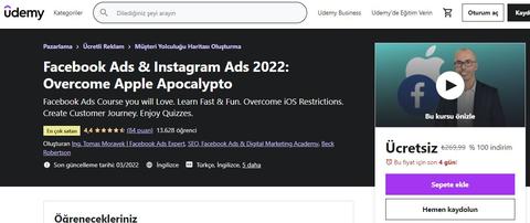 Udemy Ücretsiz Kurslar Hızlı Davranın