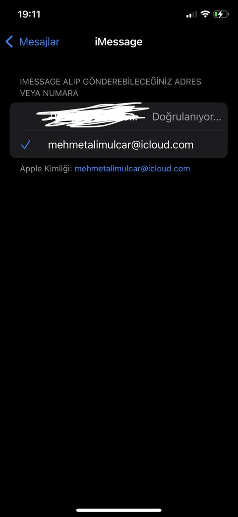 iMessage Telefon Numarası Doğrulama Sorunu