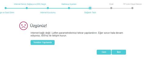 VDSL - tplink bağlantı kesildi hatası