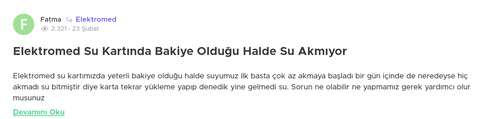 Akıllı su sayacı yardım ! [Bakiye olduğu halde su az akıyor başına gelen varsa yardım etsin lütfen]