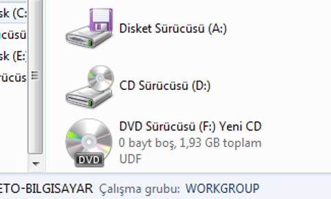 Film CD'sine windows iso dosyası nasıl yazılır?