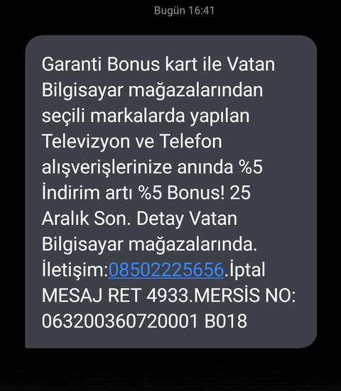 Paraf ile Vatan Bilgisayar’da 120 TL’ye Varan ParafPara!+Bonus Kampanyası