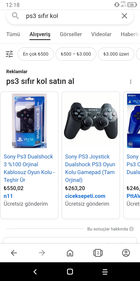 piyasada sıfır satılan ps3 xbox 360 oyun kolları sahtedir.