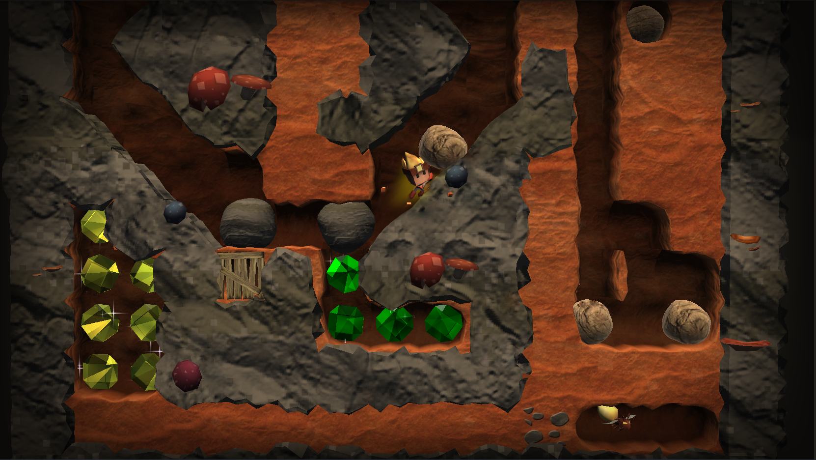 Boulder Dash'dan ekran görüntüleri