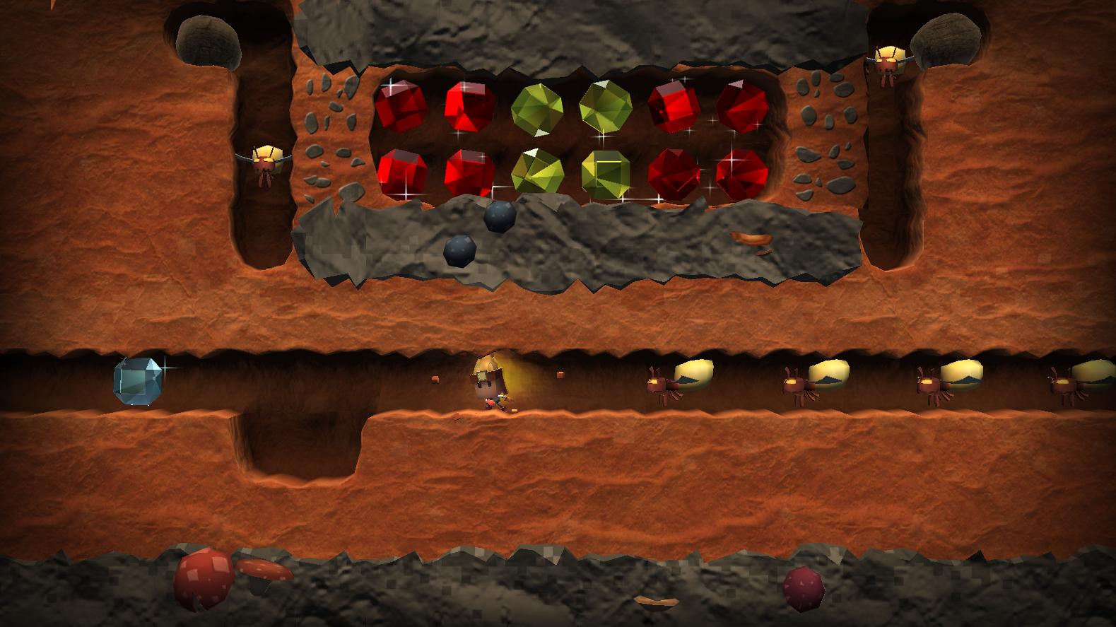 Boulder Dash'dan ekran görüntüleri