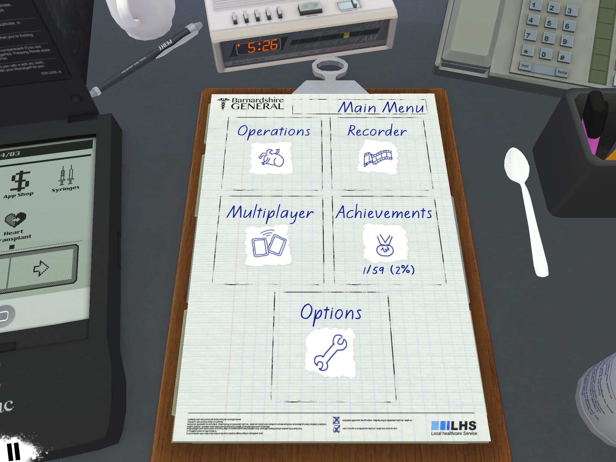 Surgeon Simulator'ın iPad versiyonundan görseller