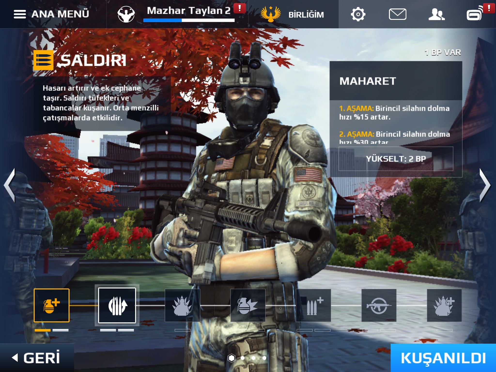 Modern Combat 5'ten ekran görüntüleri(iPad 3)