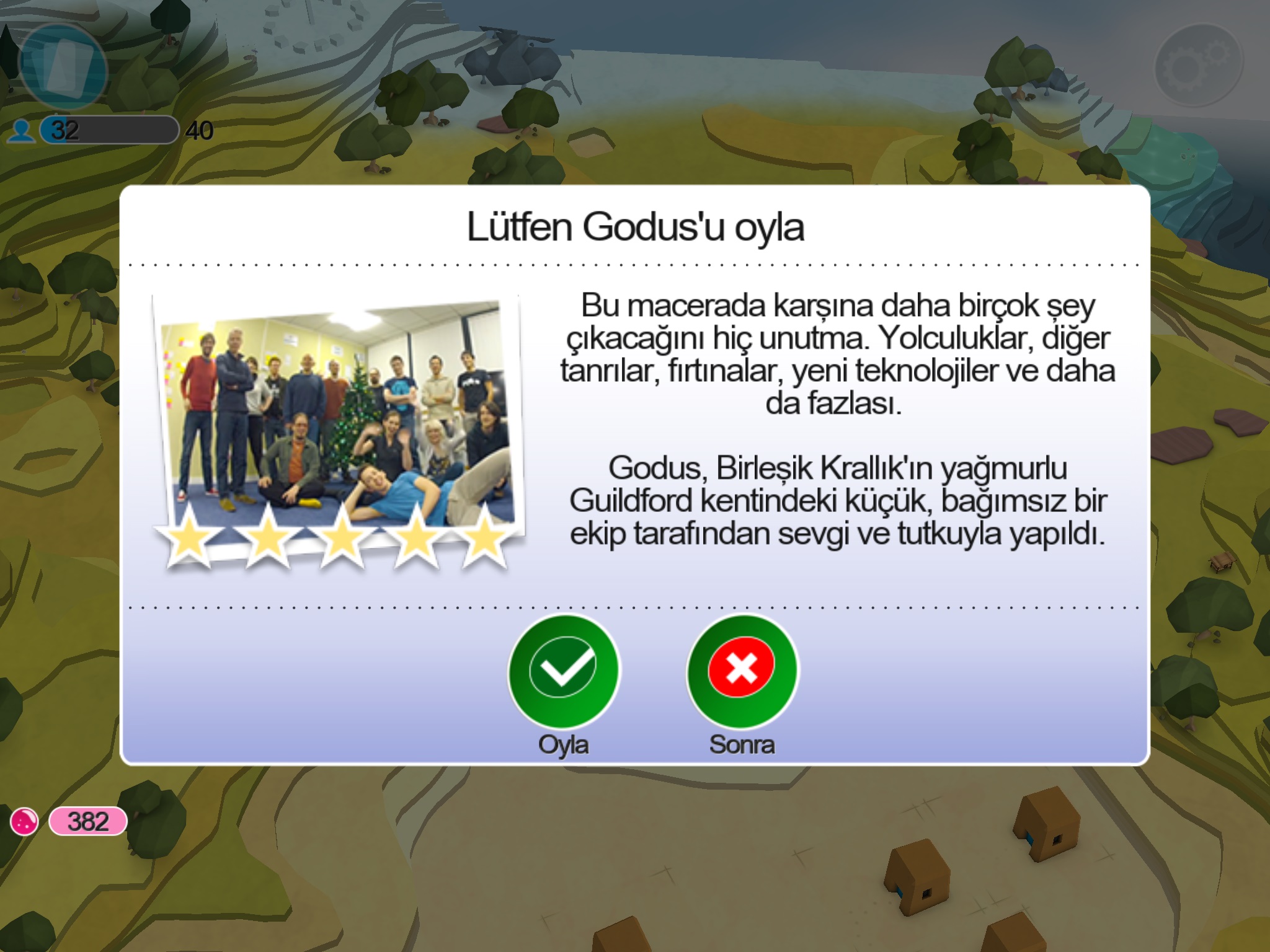 Godus'tan ekran görüntüleri