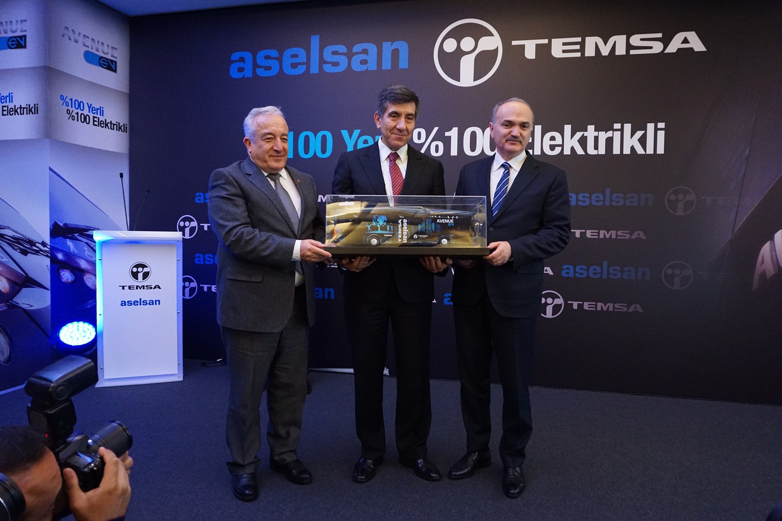 Aselsan ve Temsa imzalı %100 elektrikli yerli otobüs