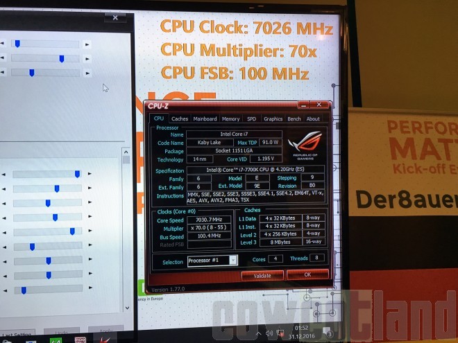 Intel Core i7-7700K 7.0 GHz’e hızaşırtıldı!