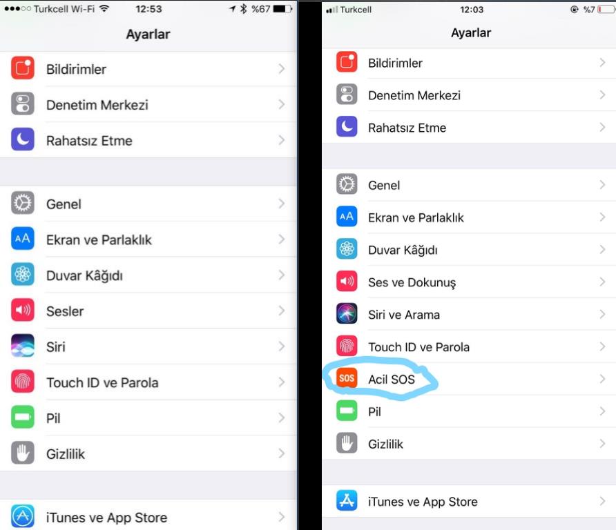 iOS 11 vs iOS 10 karşılaştırması