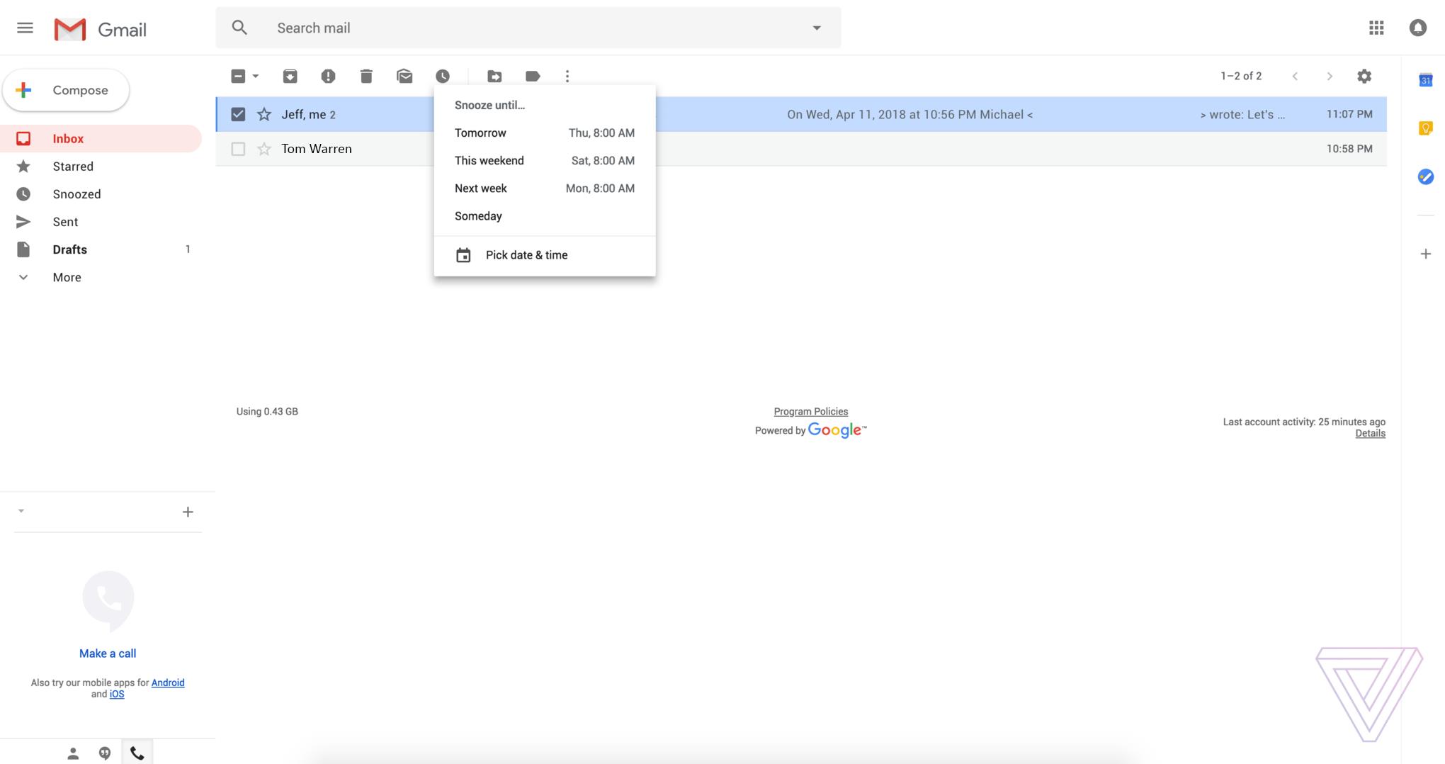 Gmail'in yeni tasarımına ait görüntüler sızdırıldı