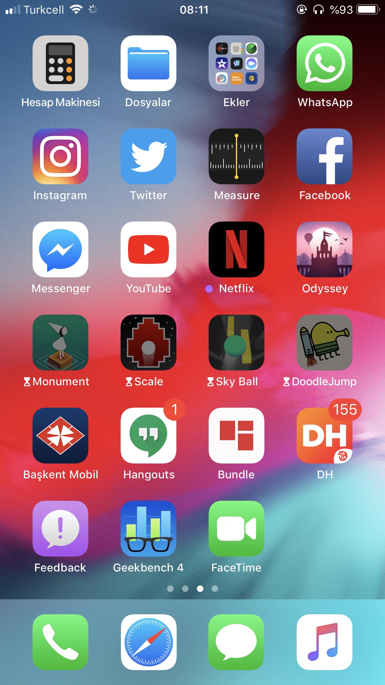 iOS 12 Beta ekran görüntüleri