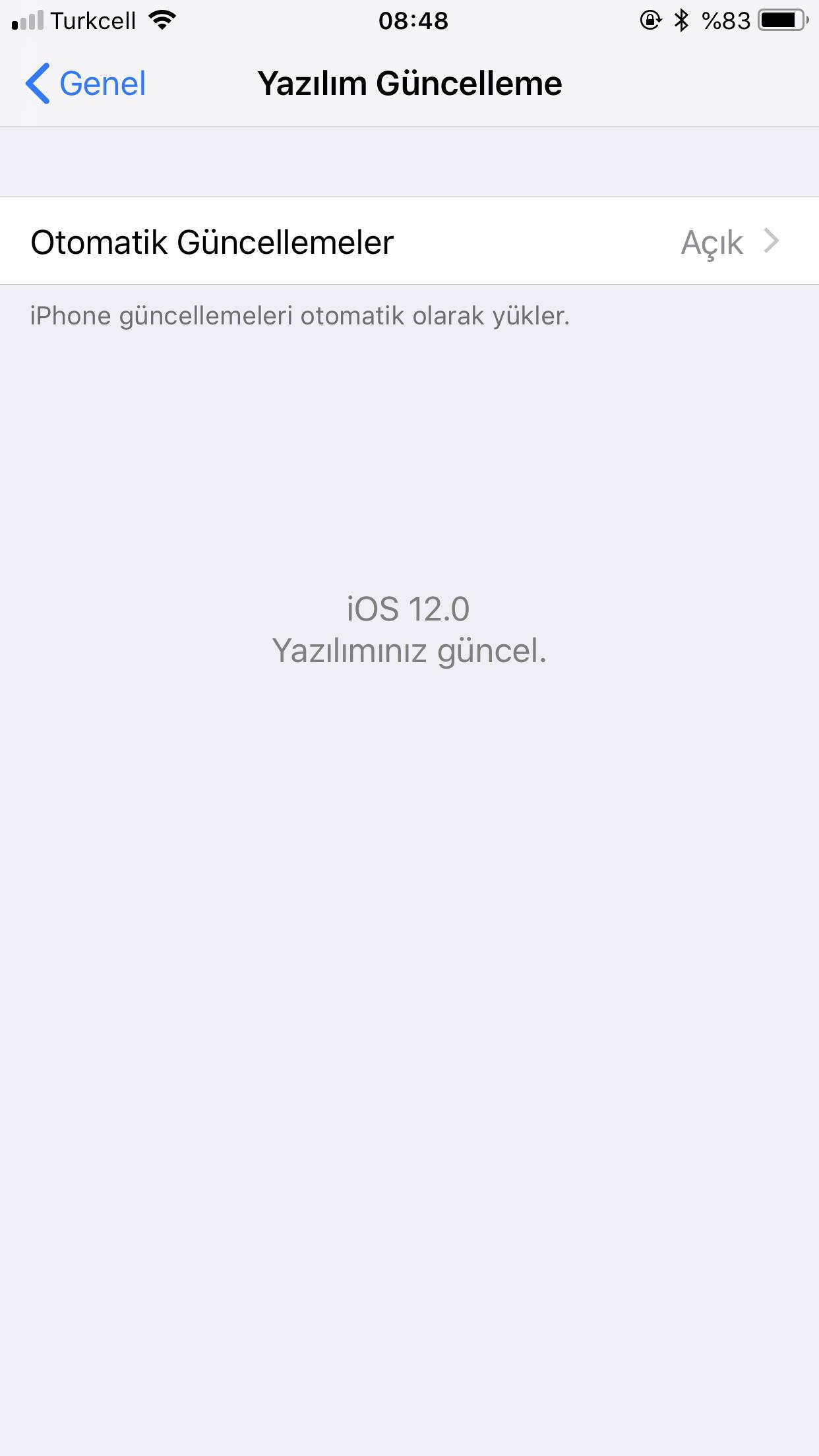 iOS 12 Beta ekran görüntüleri