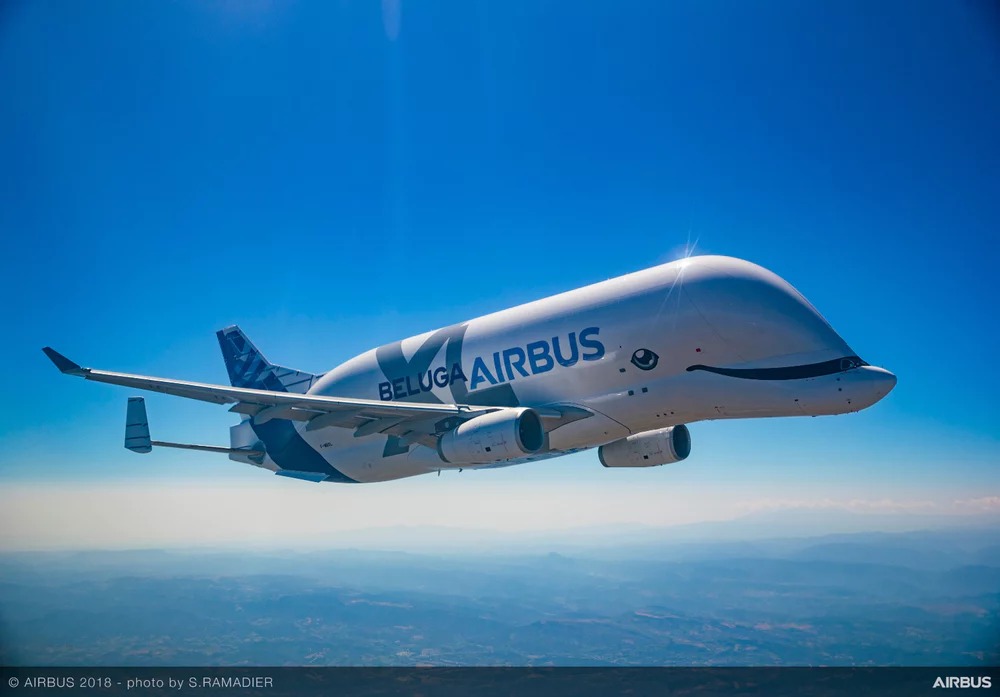 Airbus'ın uçan balinası BelugaXL, ilk uçuşunu başarıyla gerçekleştirdi