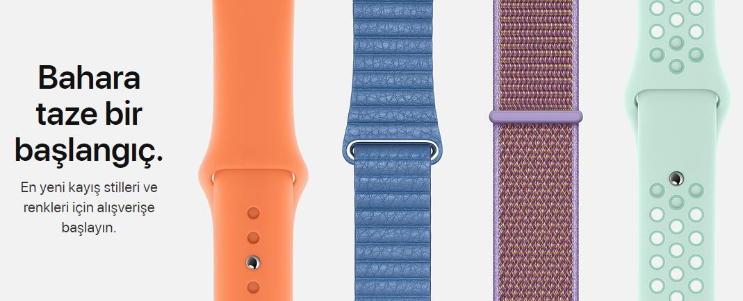 Apple Watch kayışları ve iPhone kılıfları bahar renkleriyle yenilendi