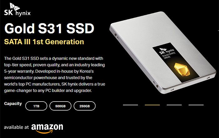 SK Hynix Gold S31 SSD’sini duyurdu