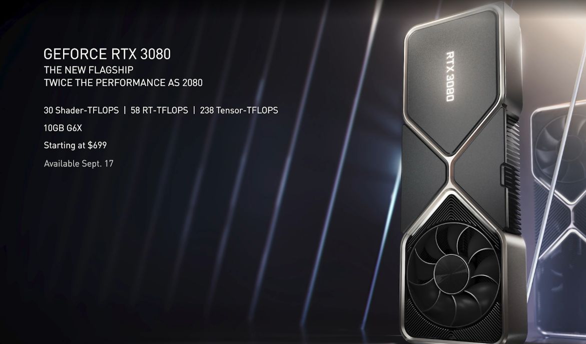 Nvidia RTX 3000 ekran kartlarını duyurdu: RTX 3090 10496 CUDA ile geldi, RTX 3080 700$, RTX 3070 500$ 