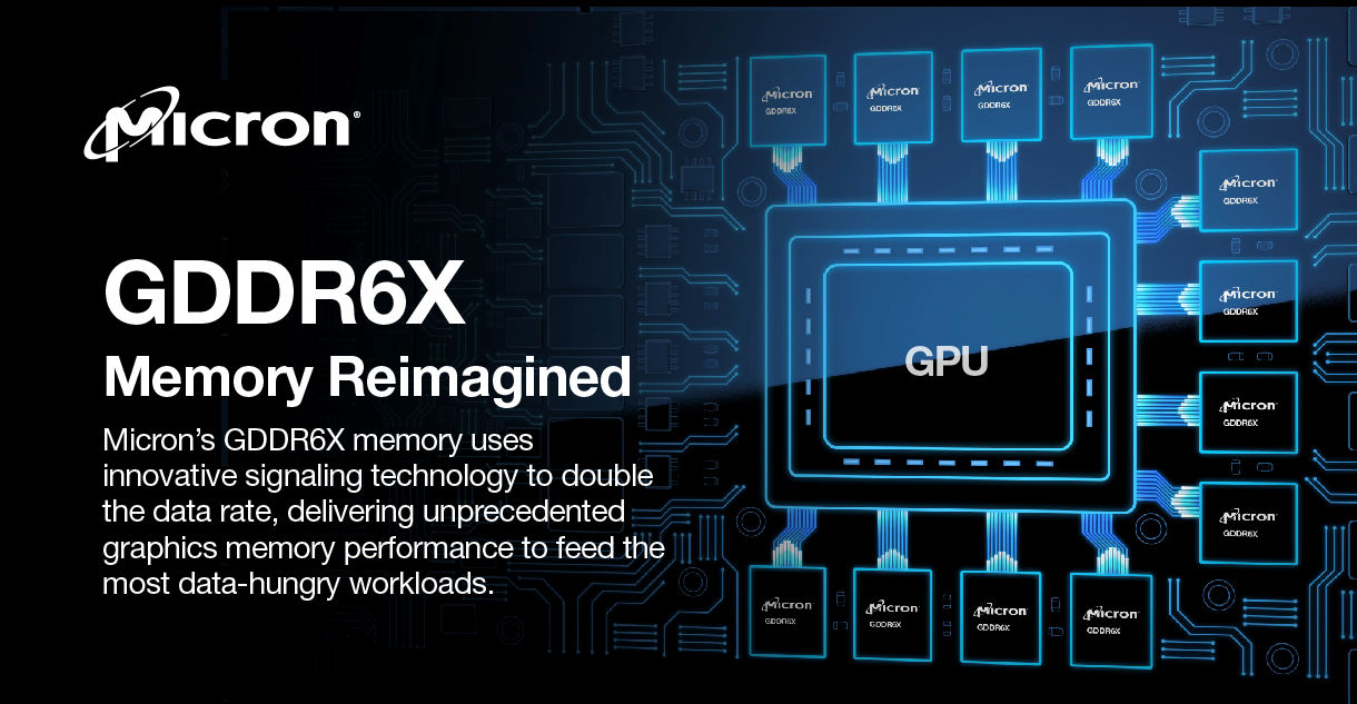 Micron GDDR6X bellek teknolojisini duyurdu