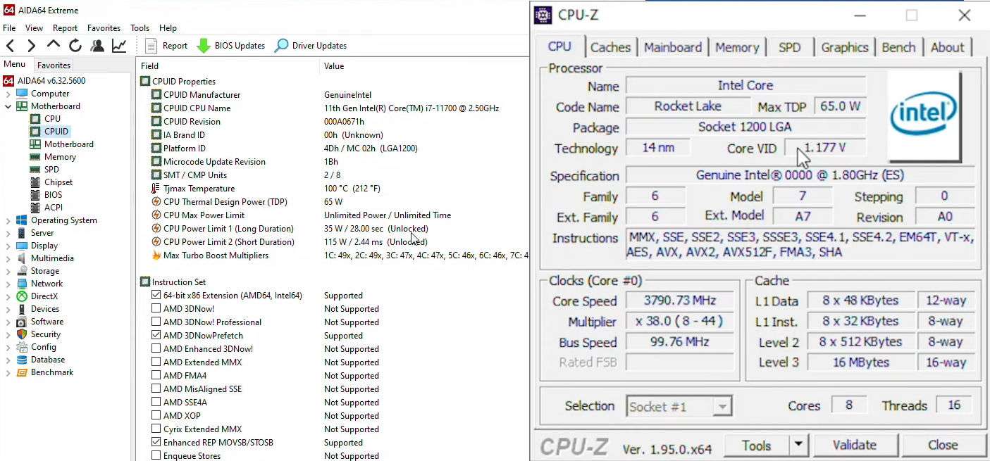 Intel Core i7-11700 ve Core i9-11900T’nin ön incelemesi yayınlandı