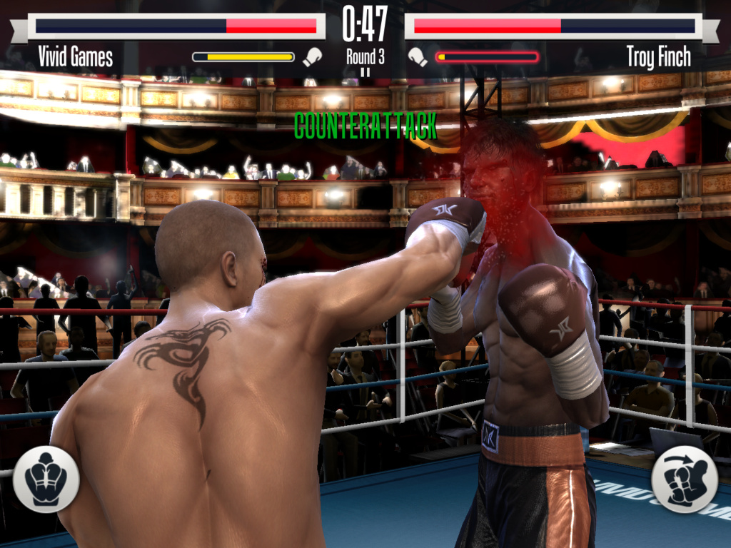 Real Boxing'den ekran görüntüleri