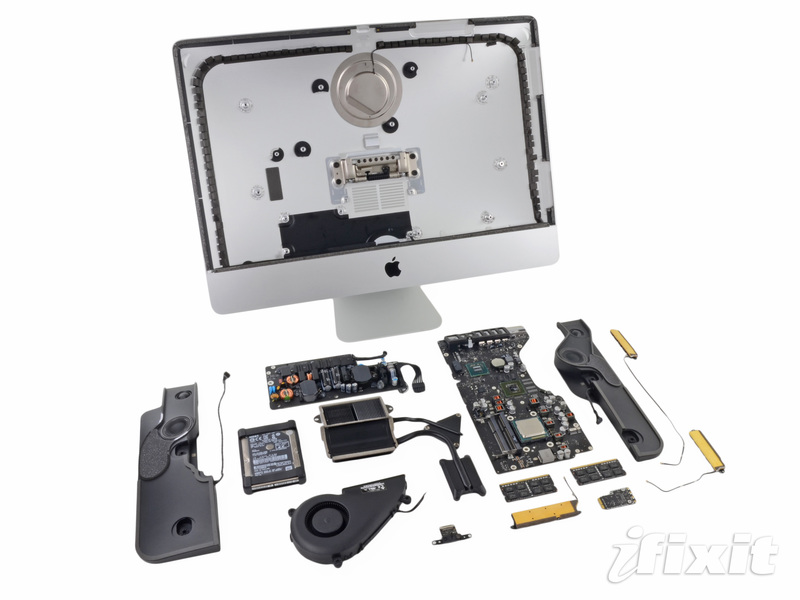 Yeni iMac (2012 sonu) parçalarına ayrıldı