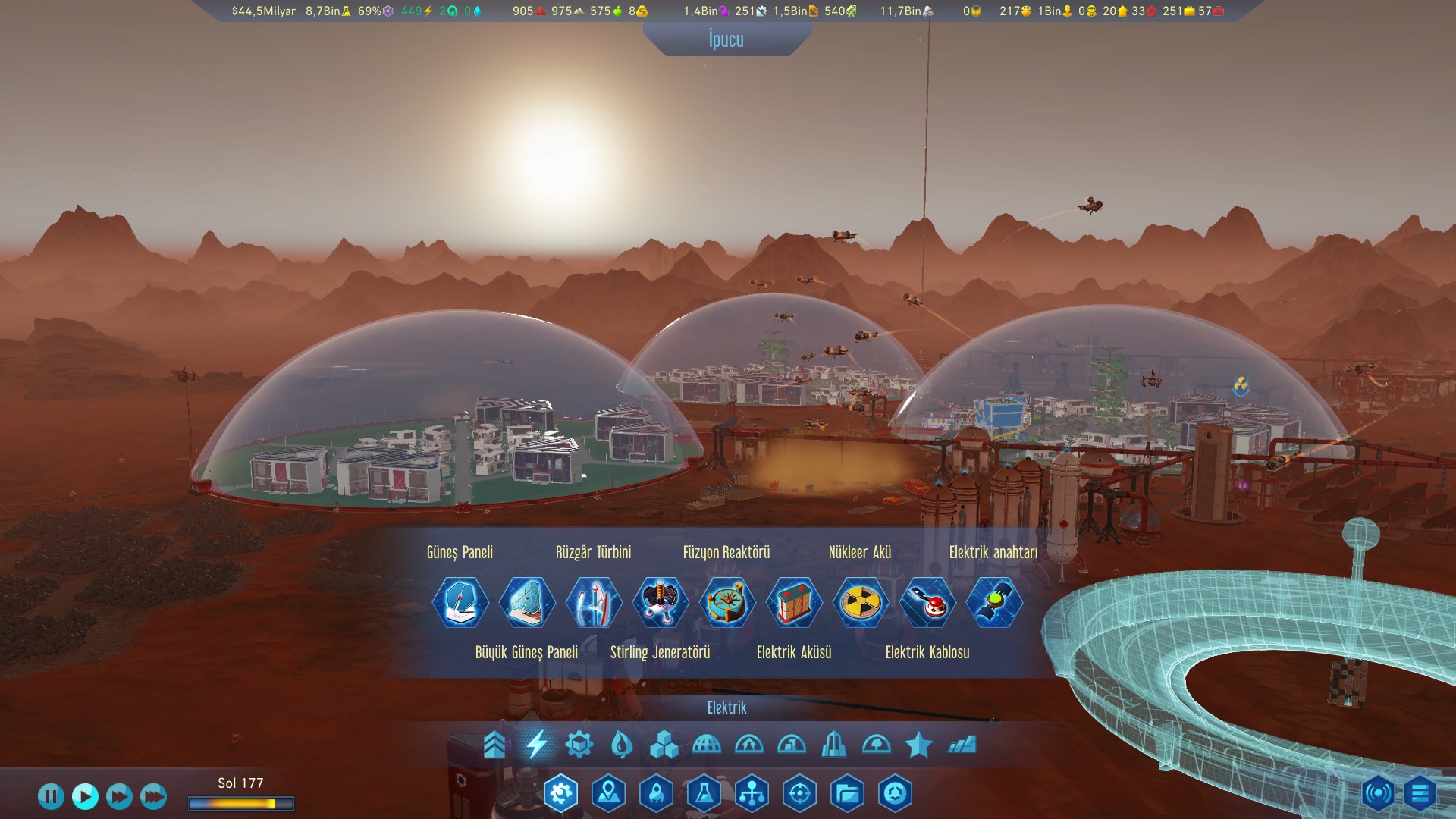 Surviving Mars Türkçe ekran görüntüleri